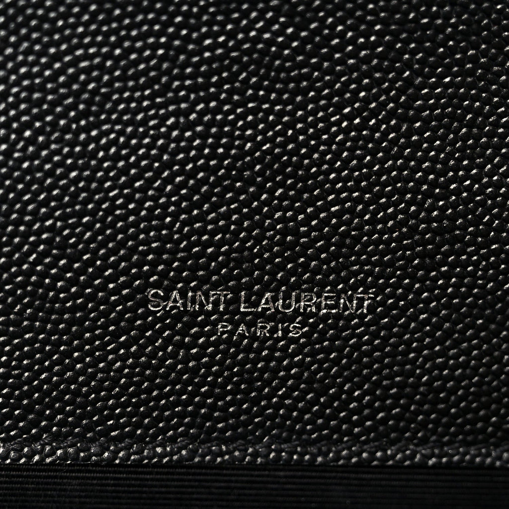 Grain De Poudre Medium Classic Monogram Kate Satchel Black