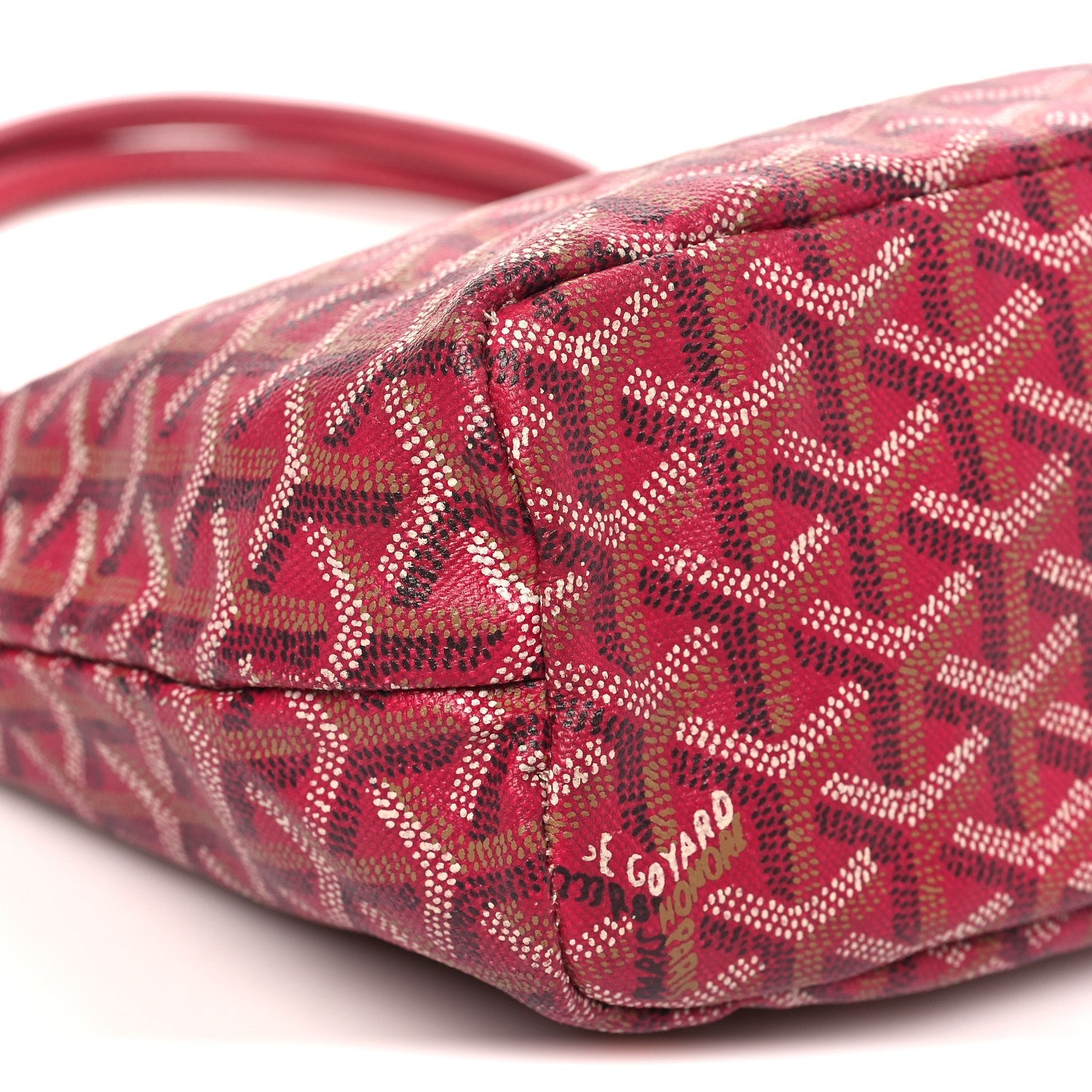 Goyardine Reversible Mini Anjou Red