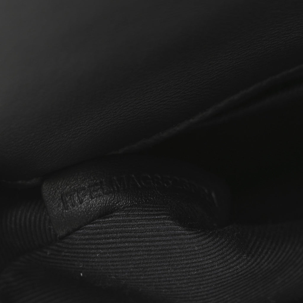 Patent Quilted Horseferry Print Lola Bum Bag Black