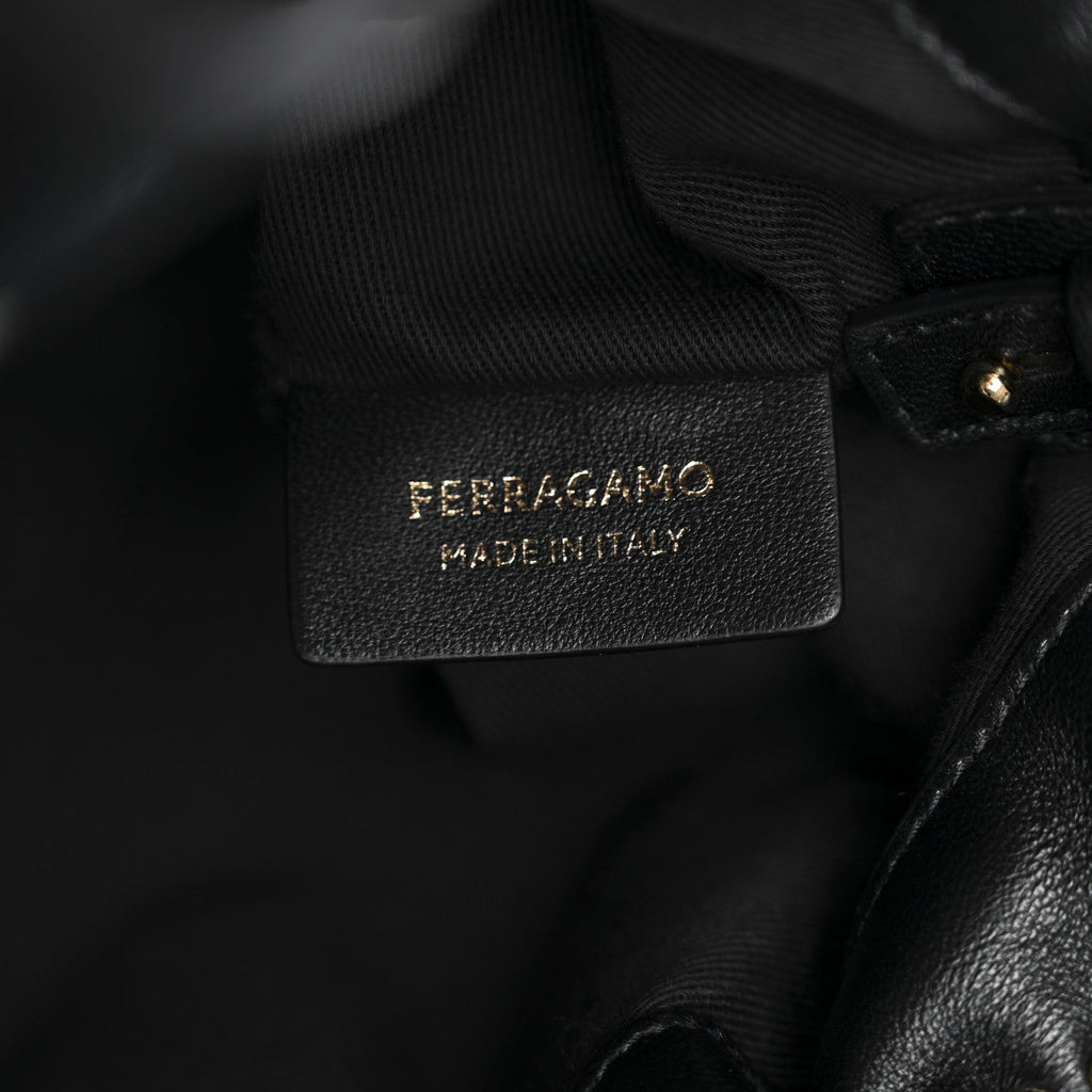 Nappa Small Soft Bag Black