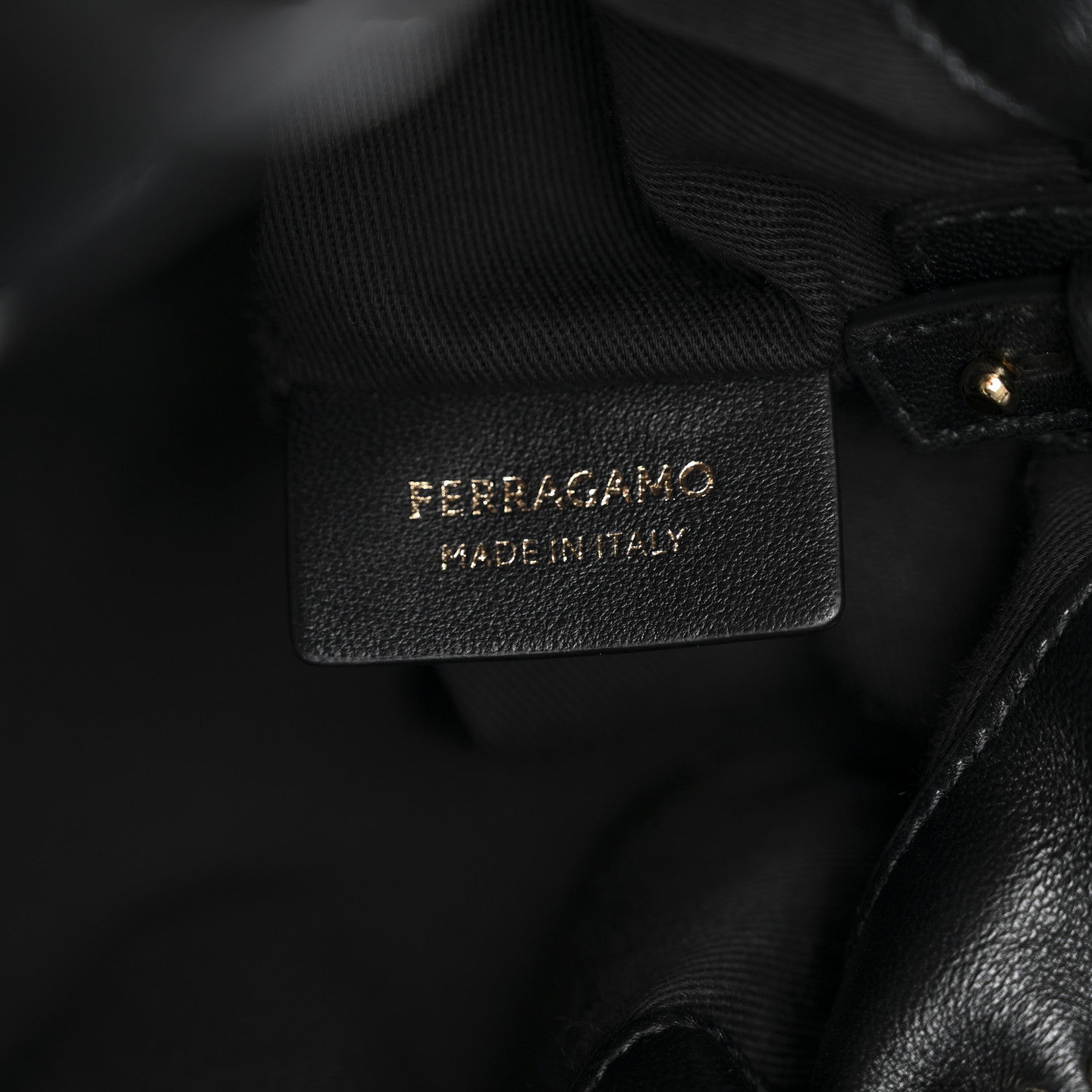 Nappa Small Soft Bag Black