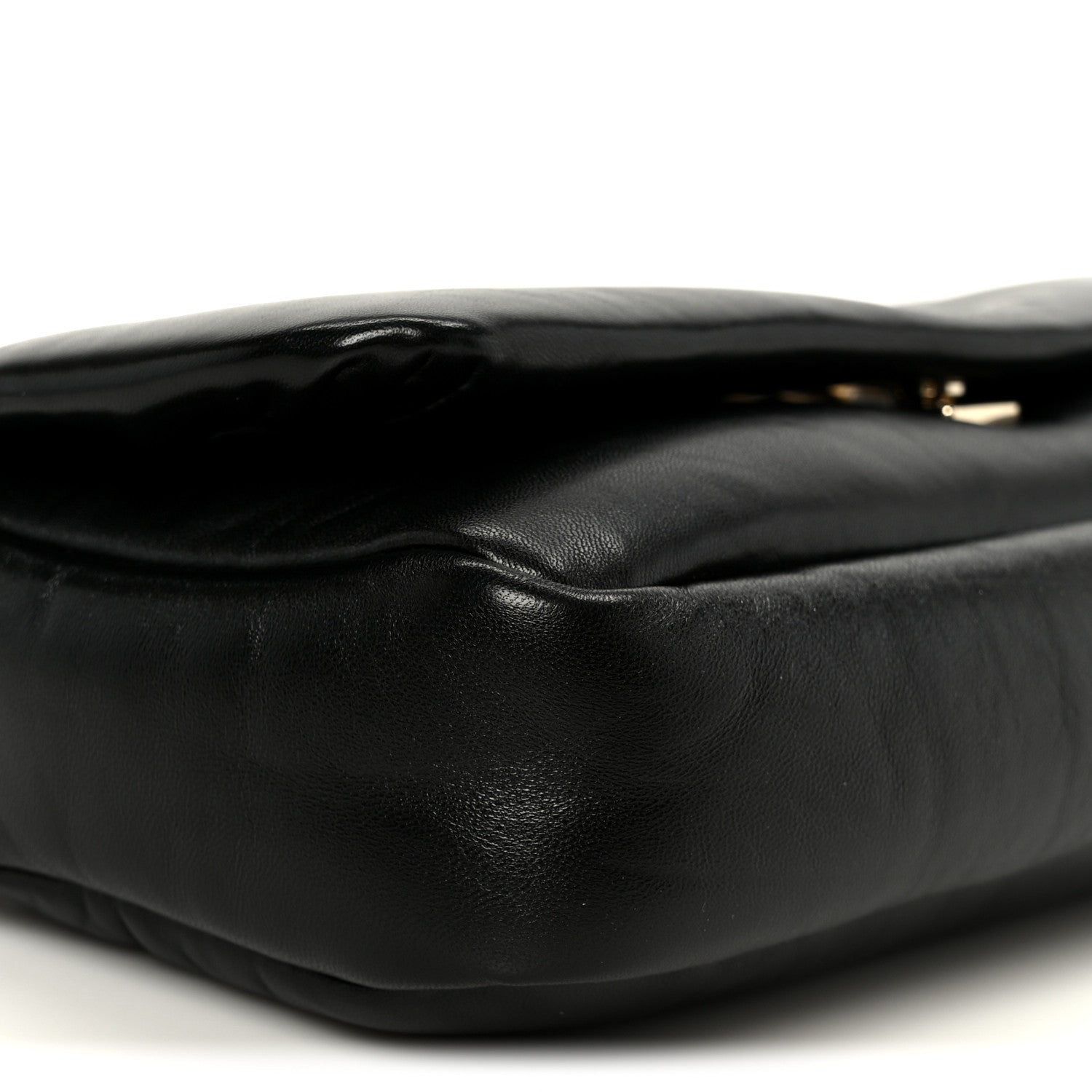 Lambskin Small GG Milano Top Handle Shoulder Bag Black