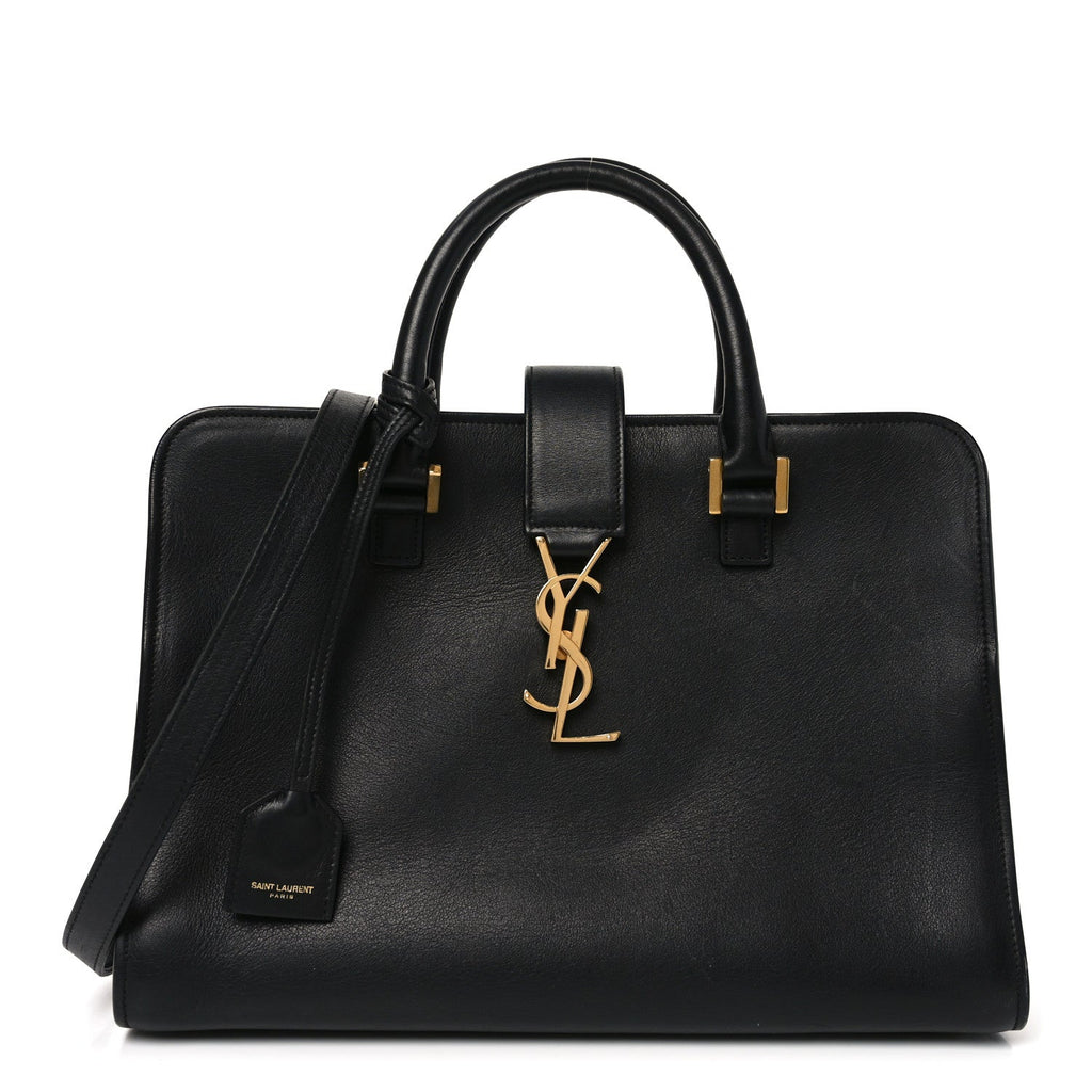 Calfskin Monogram Baby Cabas Black