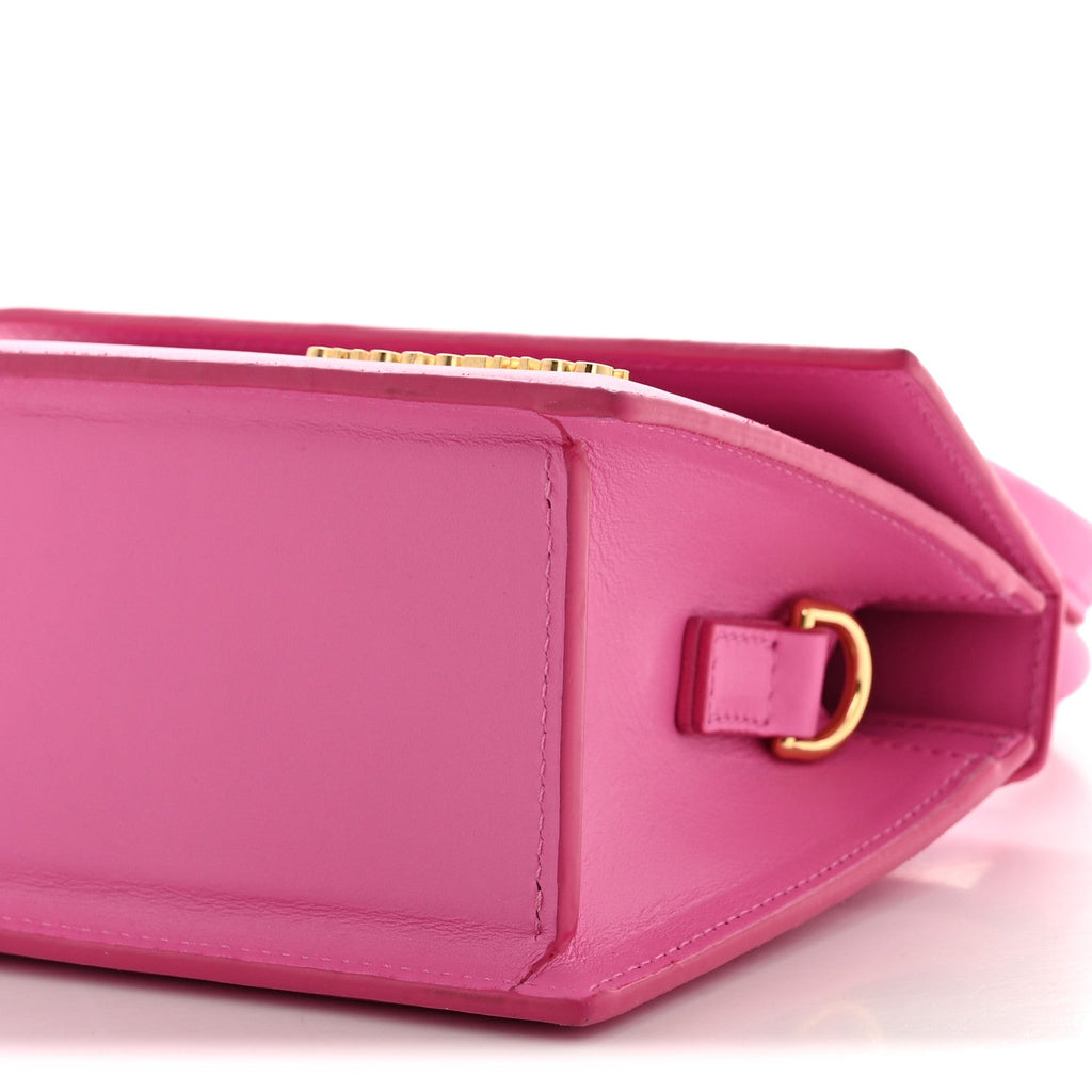 Smooth Calfskin Le Chiquito Noeud Neon Pink