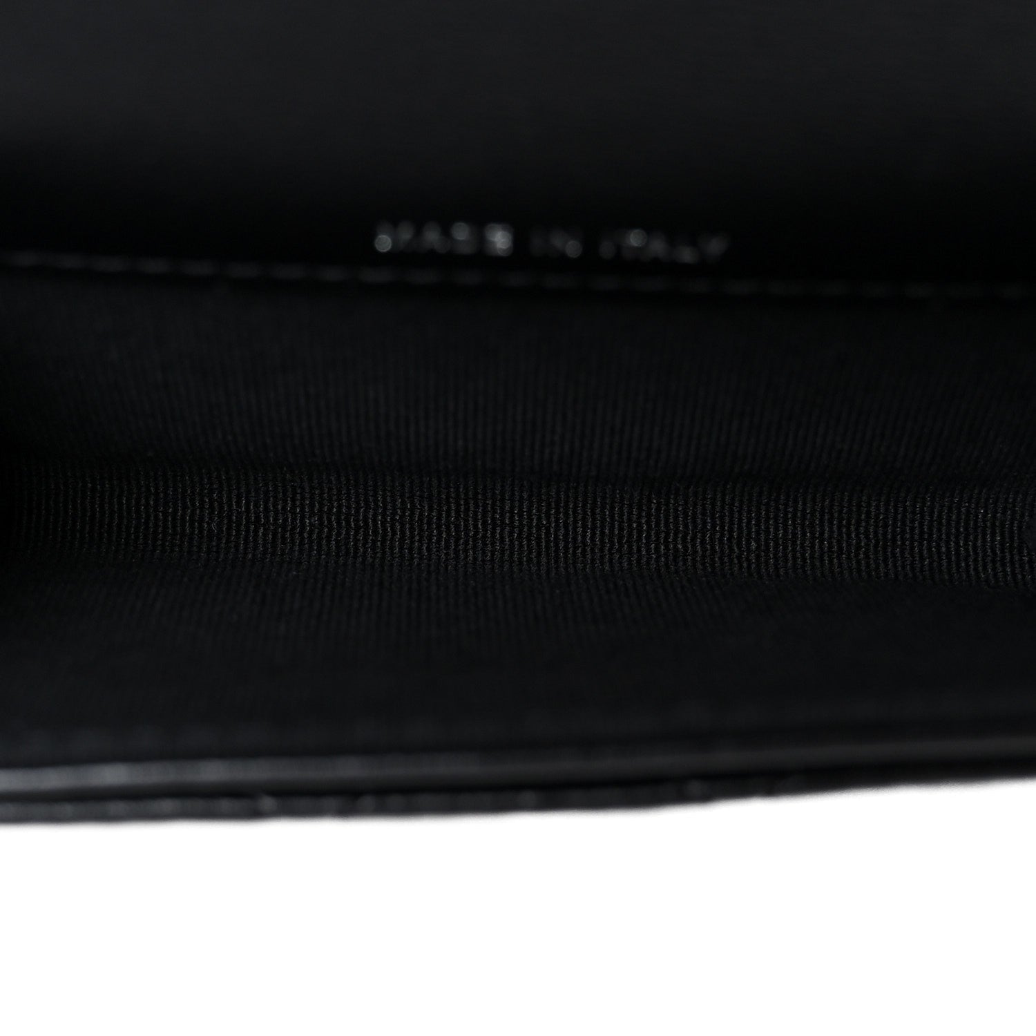 Lambskin Quilted Flap  Holder Wallet So Black