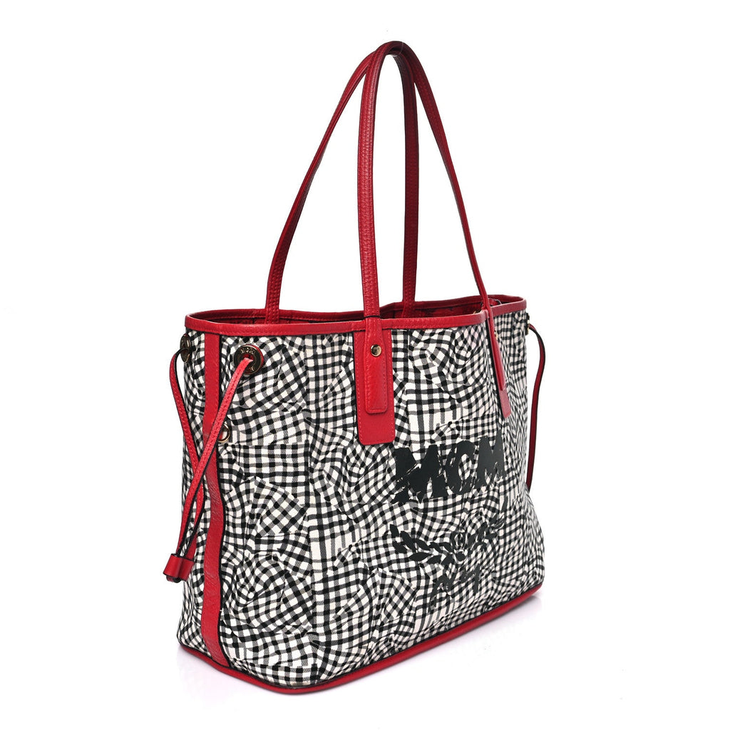 Visetos Medium Liz Reversible Shopper Tote Ruby Red