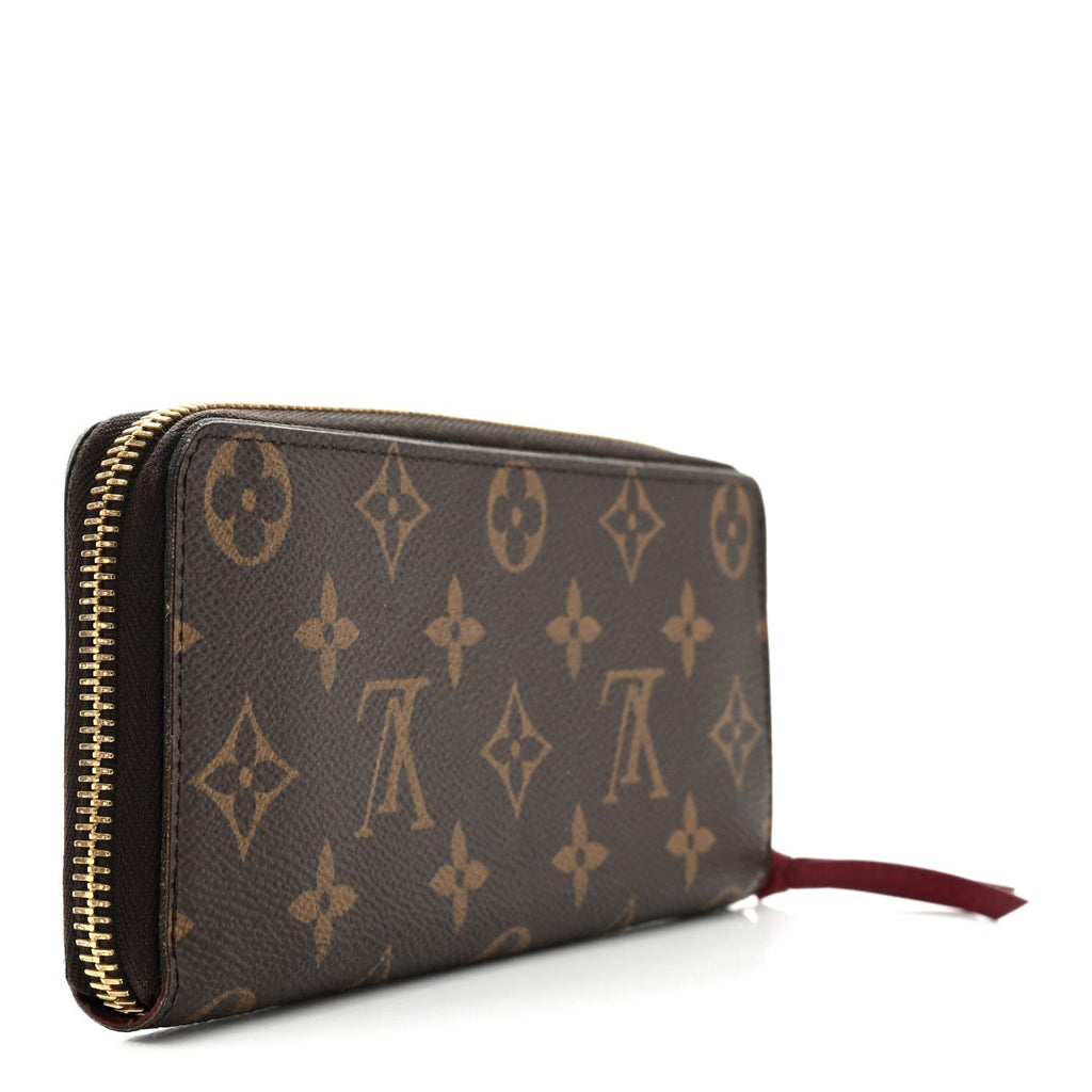 Monogram Clemence Wallet Fuchsia