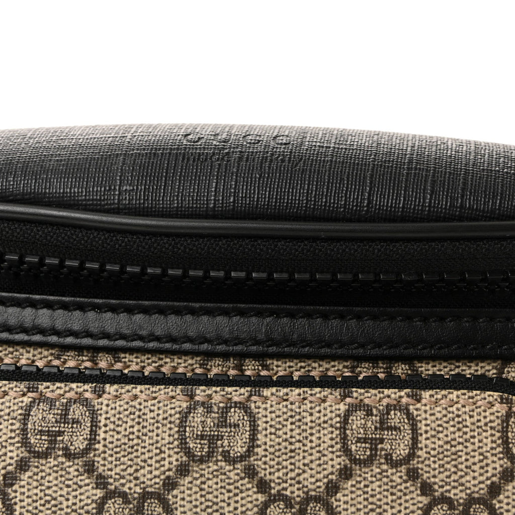 GG Supreme Monogram Belt Bag Black