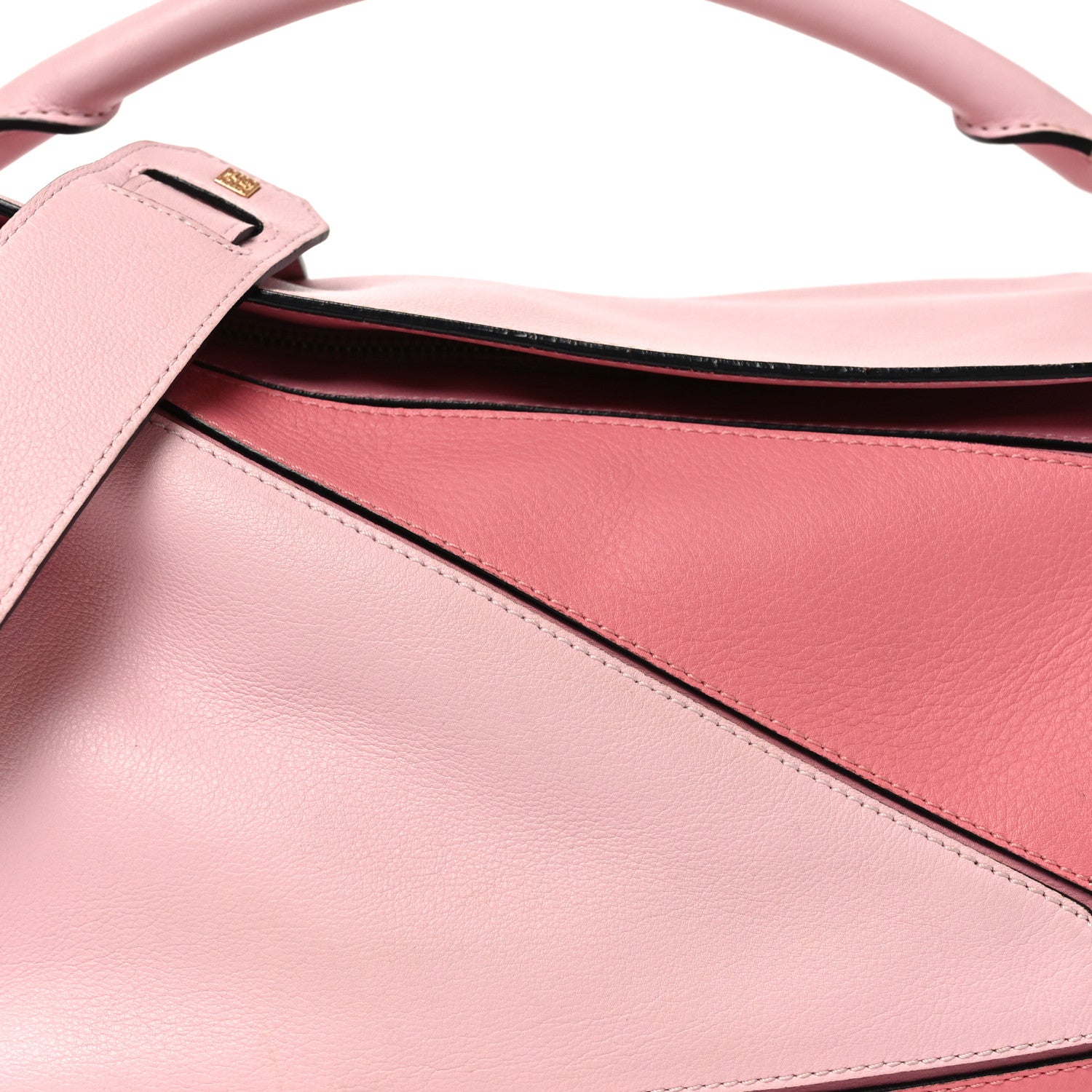 Calfskin Large Puzzle Bag Soft Pink