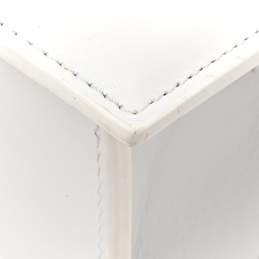 Smooth Calfskin Le Chiquito Noeud White