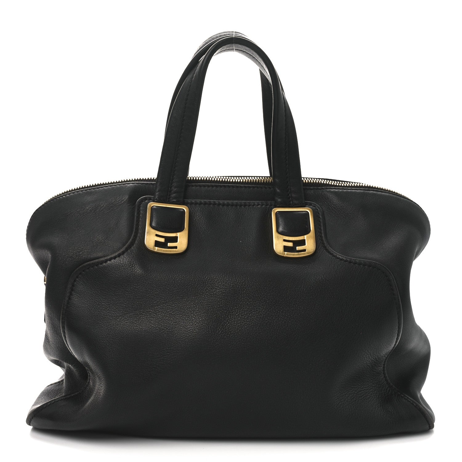 Vitello Dolce Marmol Large Chameleon Tote Black