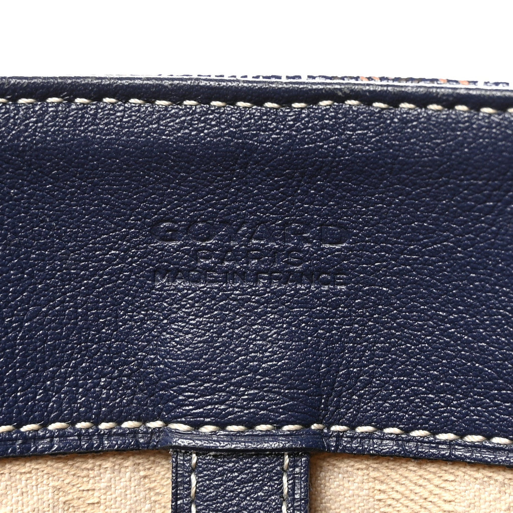 Goyardine Voltaire III Tote Navy