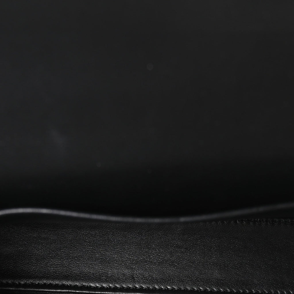 Shiny Calfskin Triomphe Shoulder Bag Black