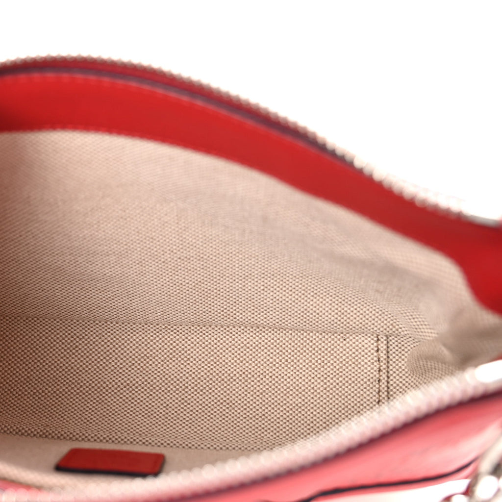 Visetos Nappa Mini Delmy Chain Shoulder Bag Ruby Red