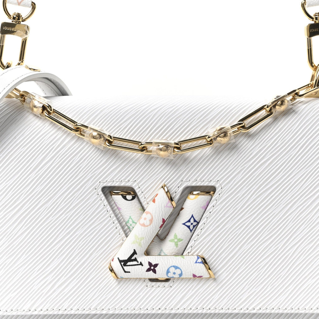 LV X TM Epi Twist MM Slim Shoulder Bag White