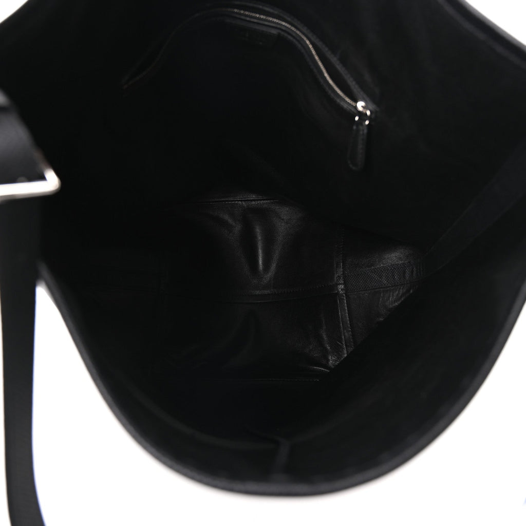 Grained Calfskin Large N/S Park Tote Black
