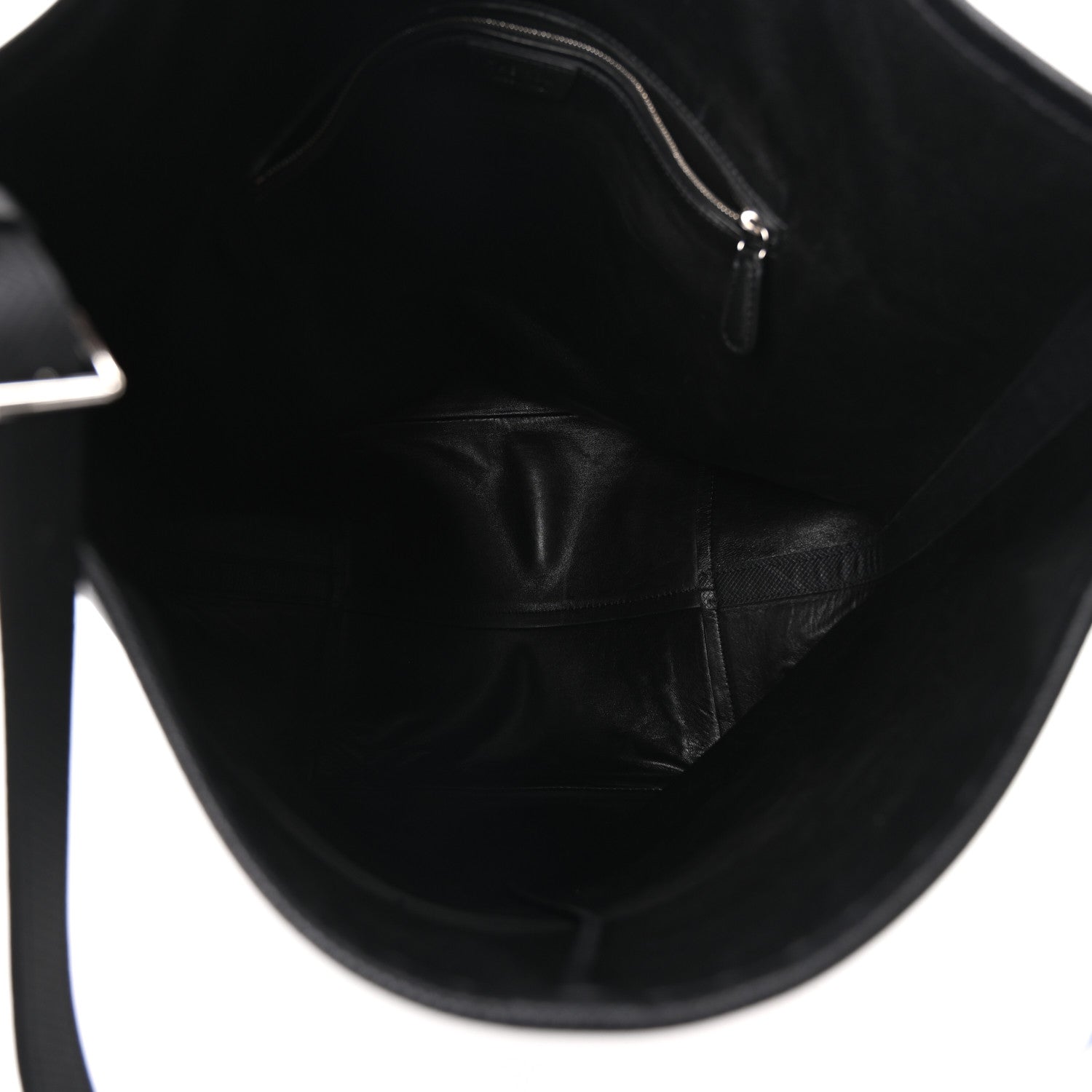 Grained Calfskin Large N/S Park Tote Black