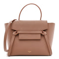 Grained Calfskin Nano Belt Bag Dark Pink