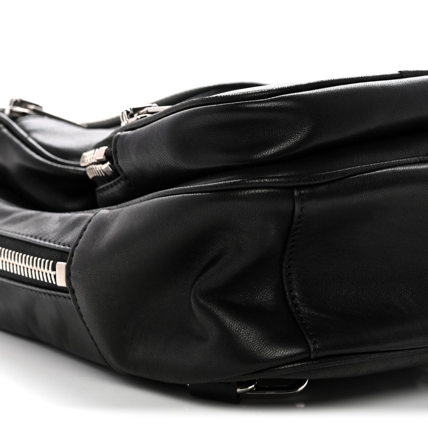 Lambskin Medium Attica Backpack Black