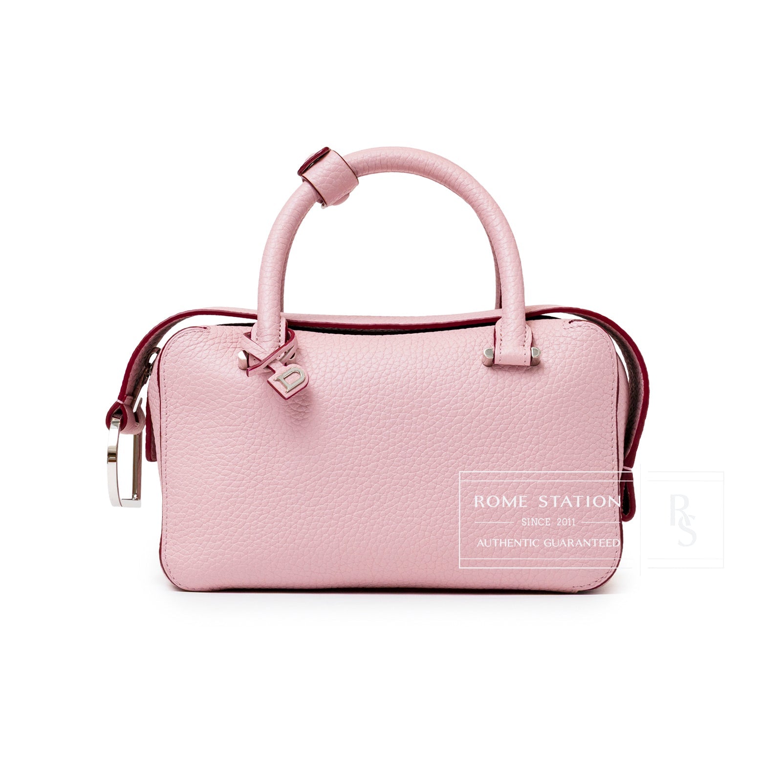 Delvaux Cool Box Mini Taurillon Soft Blush Palladium Hardware
