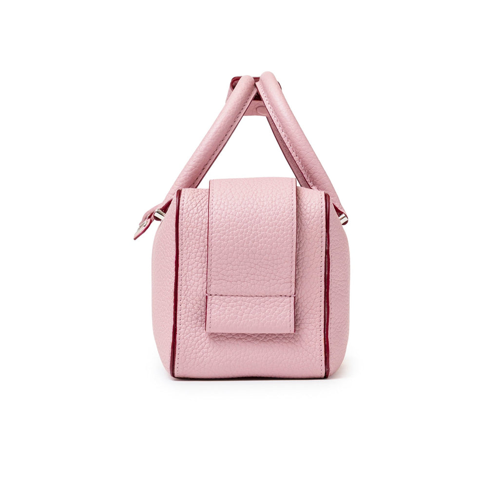 Delvaux Cool Box Mini Taurillon Soft Blush Palladium Hardware