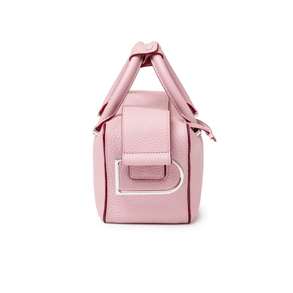 Delvaux Cool Box Mini Taurillon Soft Blush Palladium Hardware