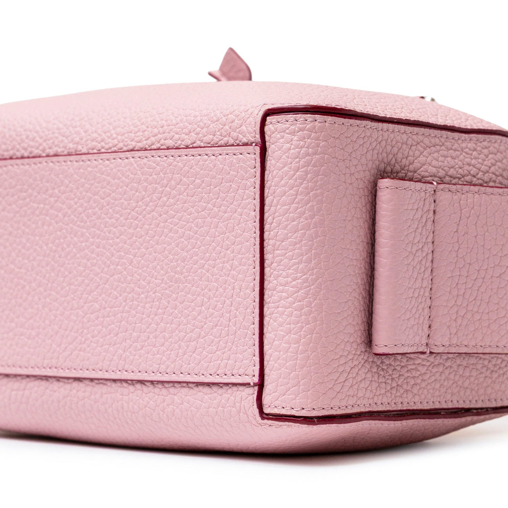 Delvaux Cool Box Mini Taurillon Soft Blush Palladium Hardware