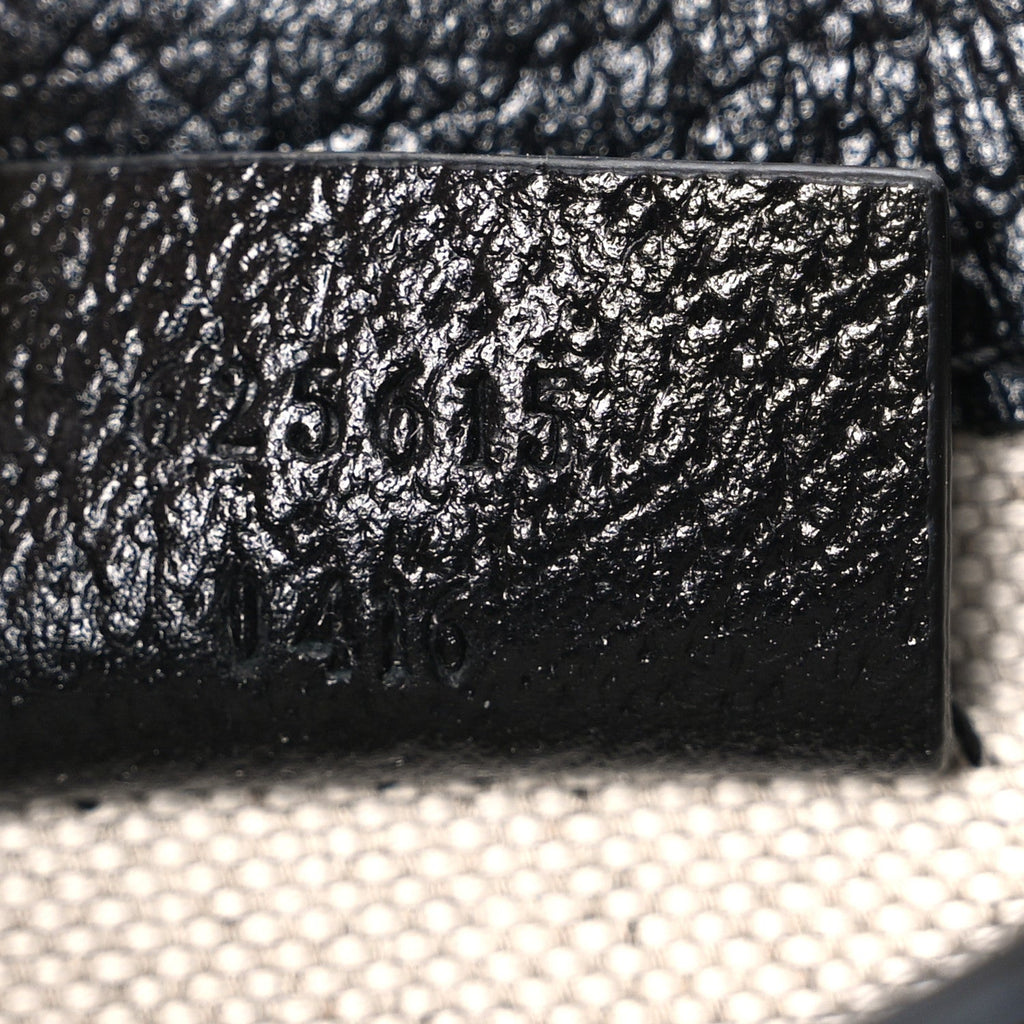 Jacquard Black Denim GG Monogram Textured Dollar Calfskin Mini Horsebit 1955 Crossbody Bag Black Ivory