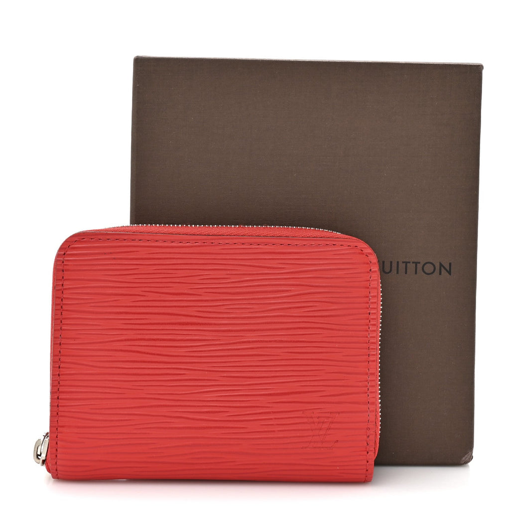Epi Zippy Coin Purse Coquelicot