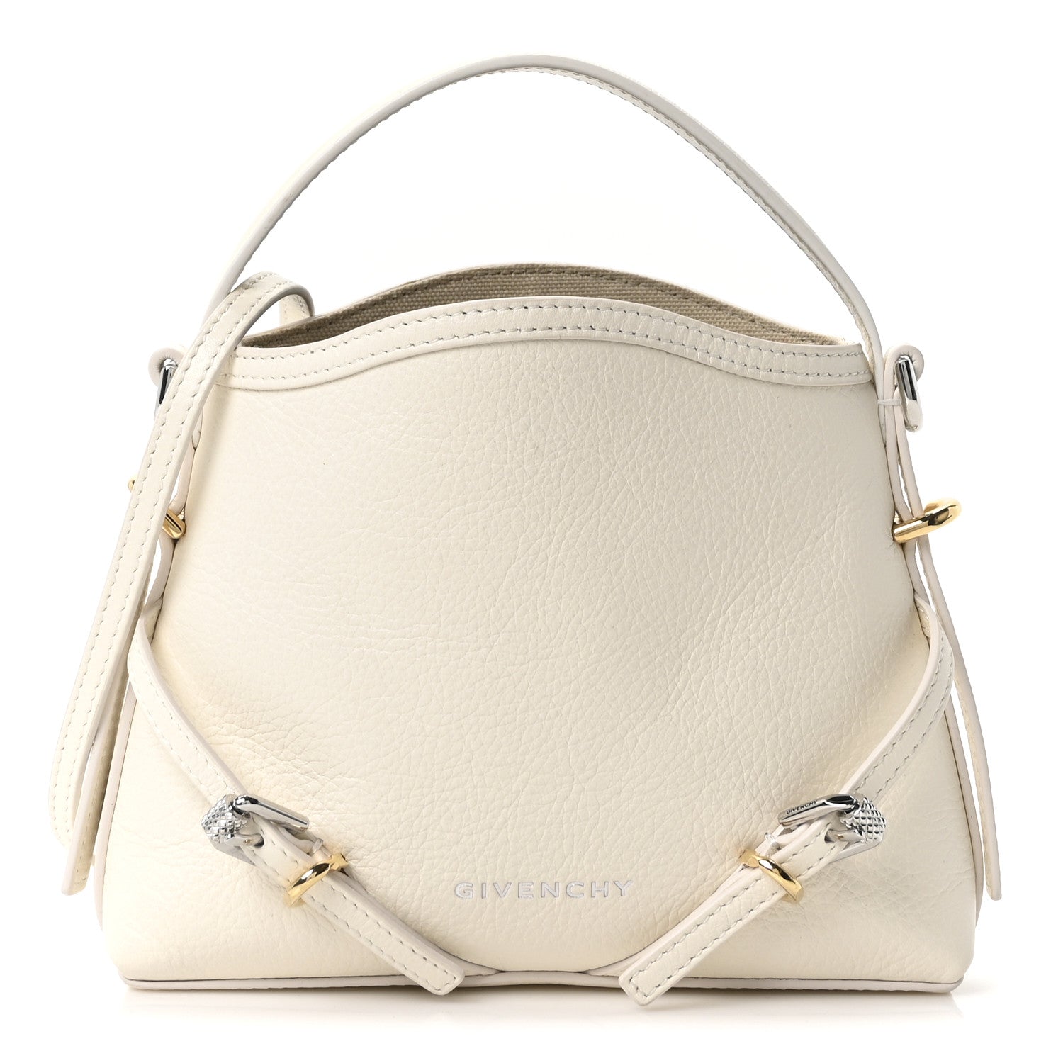 Calfskin Nano Voyou Bag White