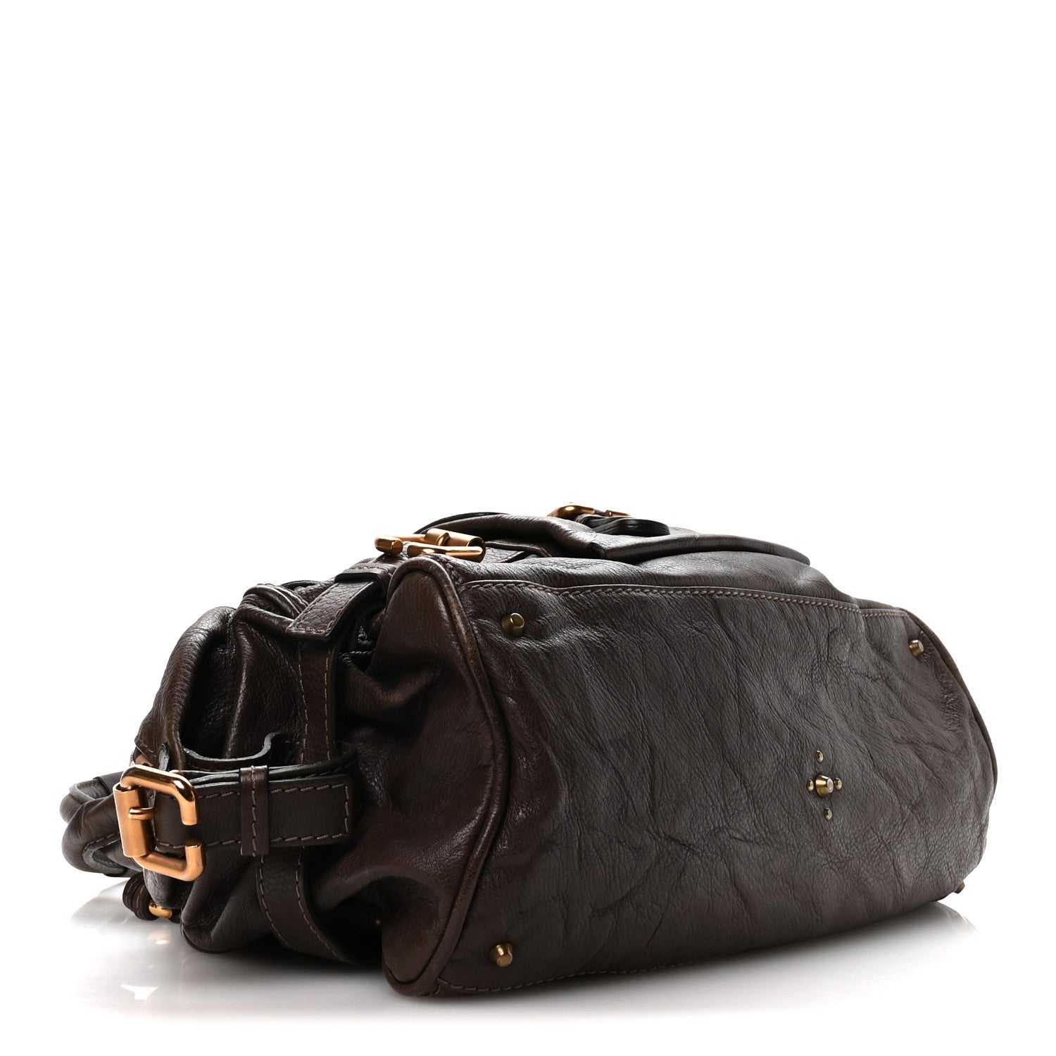 Calfskin Paddington Front Pocket Tote Chocolate