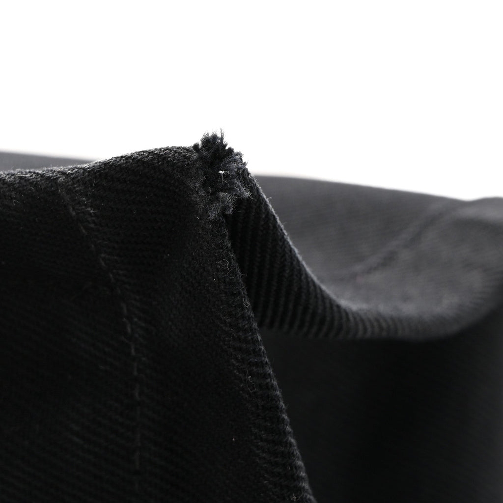 Linen Calfskin Rive Gauche Tote Black