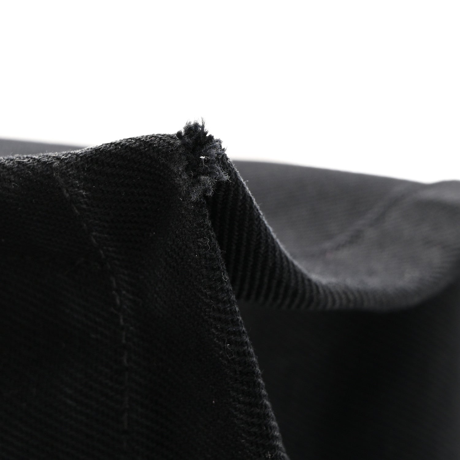 Linen Calfskin Rive Gauche Tote Black