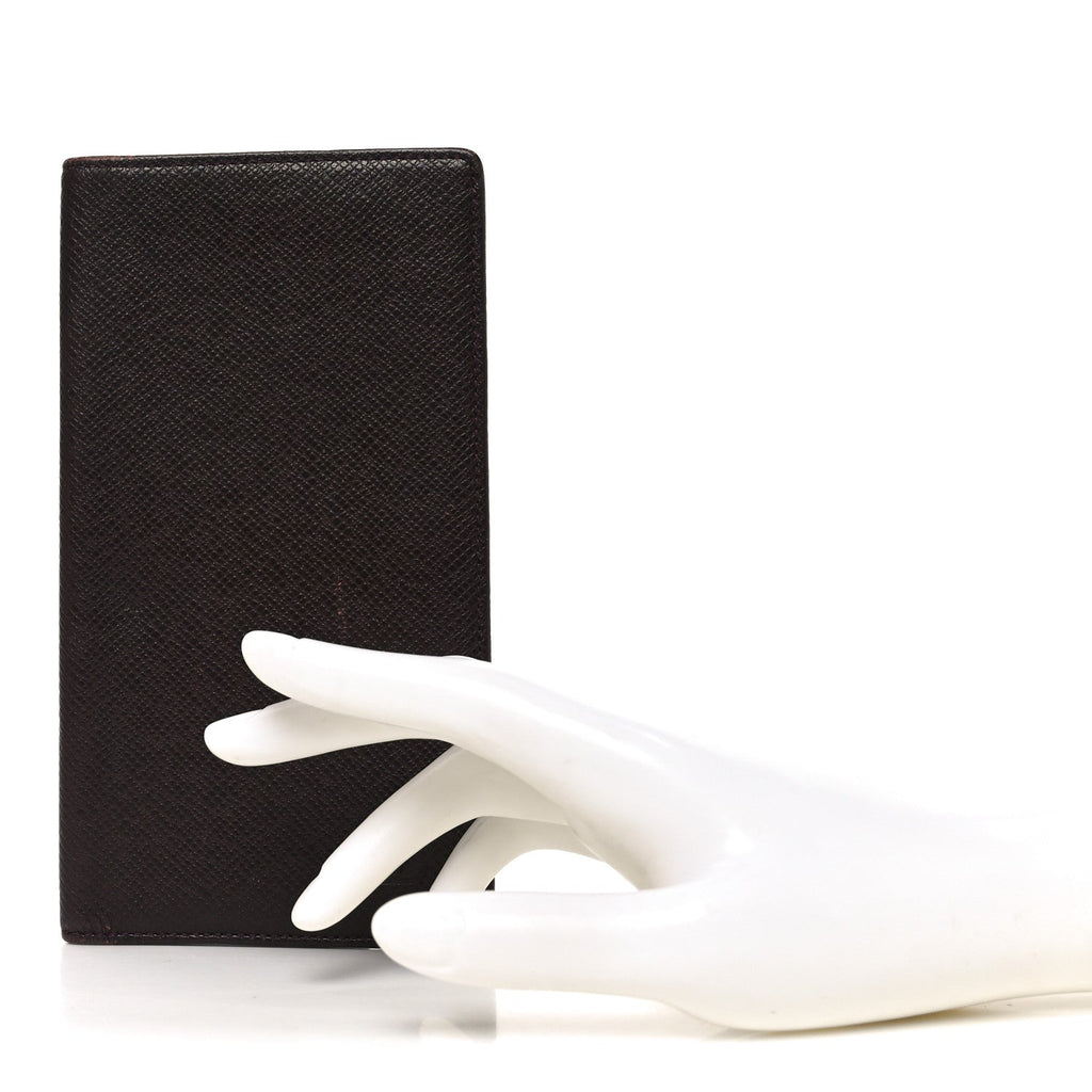 Taiga Porte Valeurs Organizer Wallet Acajou