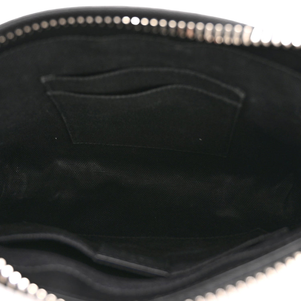 GG Supreme Monogram Web Small Flat Messenger Bag Black Grey