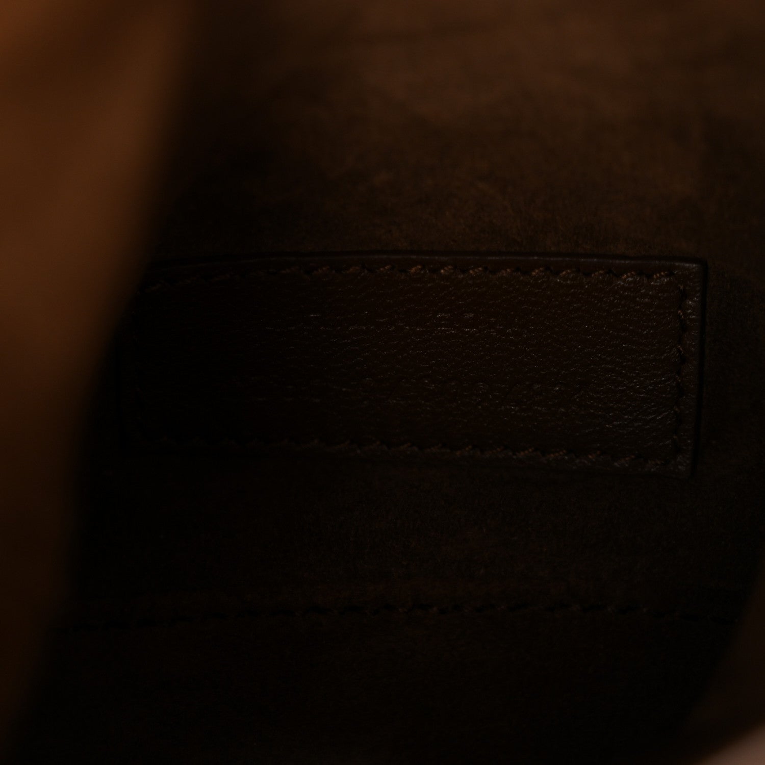 Shearling Suede Mini Le 5 A 7 Vertical Hobo Natural Beige Dark Cigar