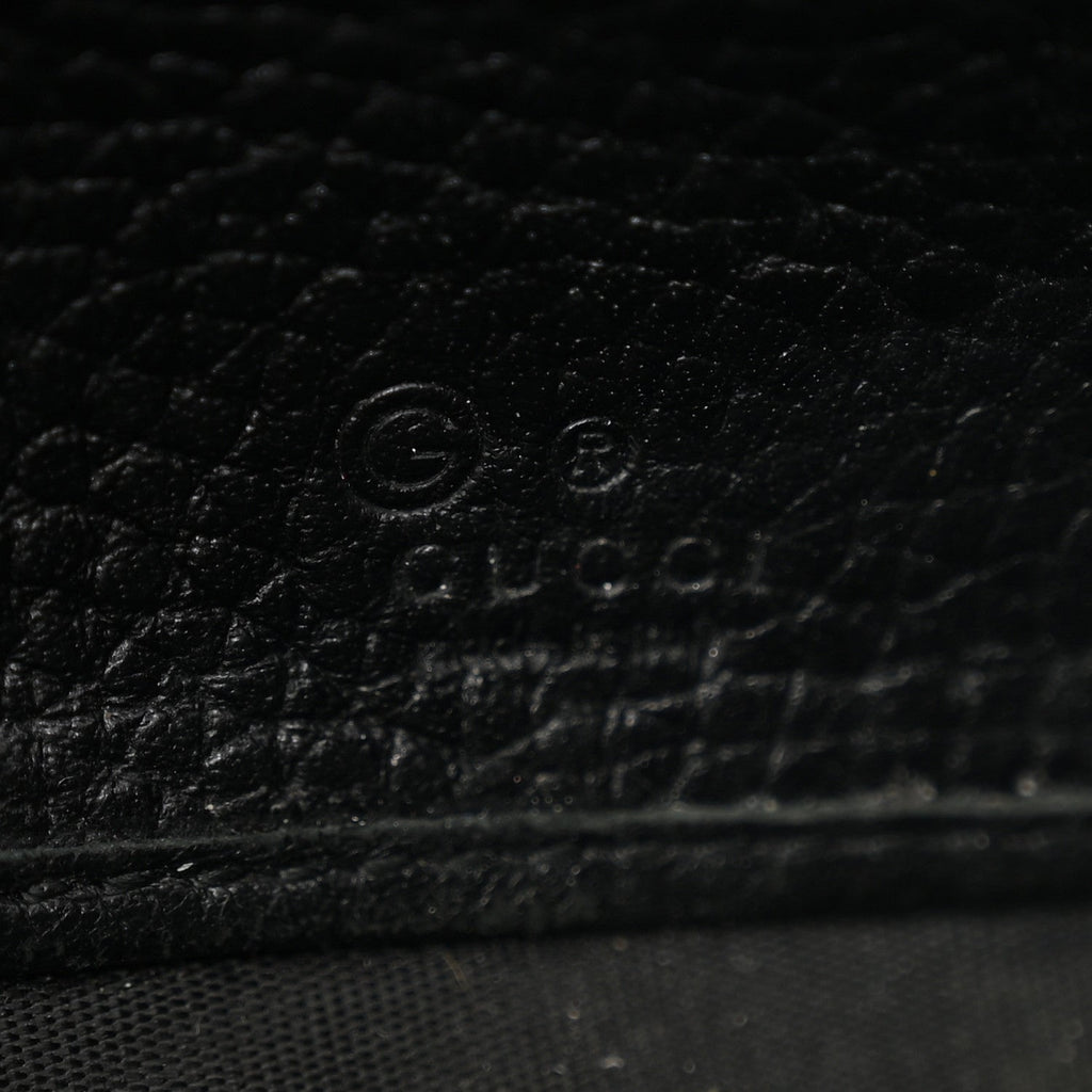 Pebbled Calfskin Large Soho Continental Wallet Black