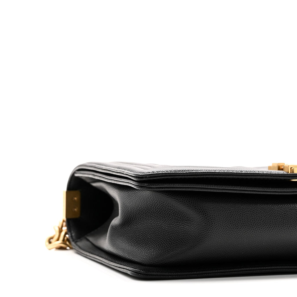Caviar Quilted New Medium Boy Flap Black