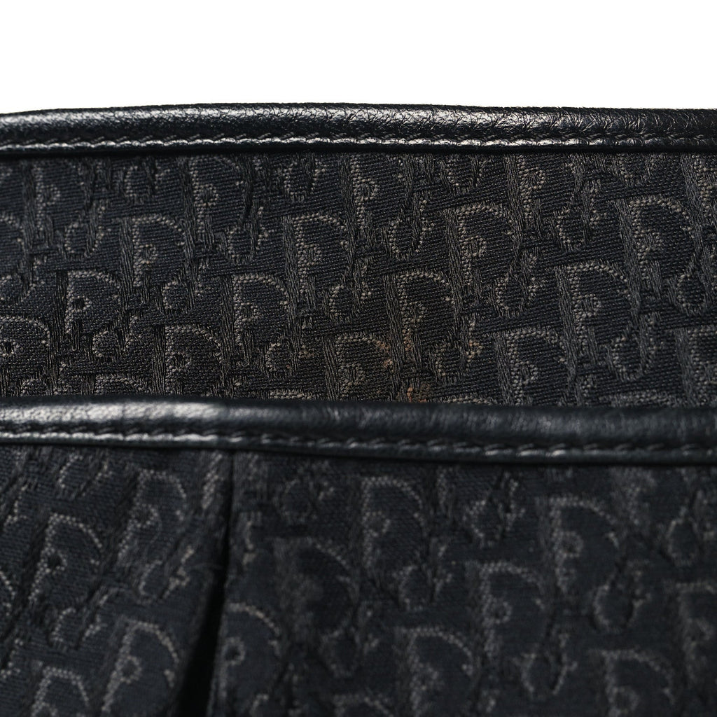 Canvas Diorissimo Buckle Messenger Black
