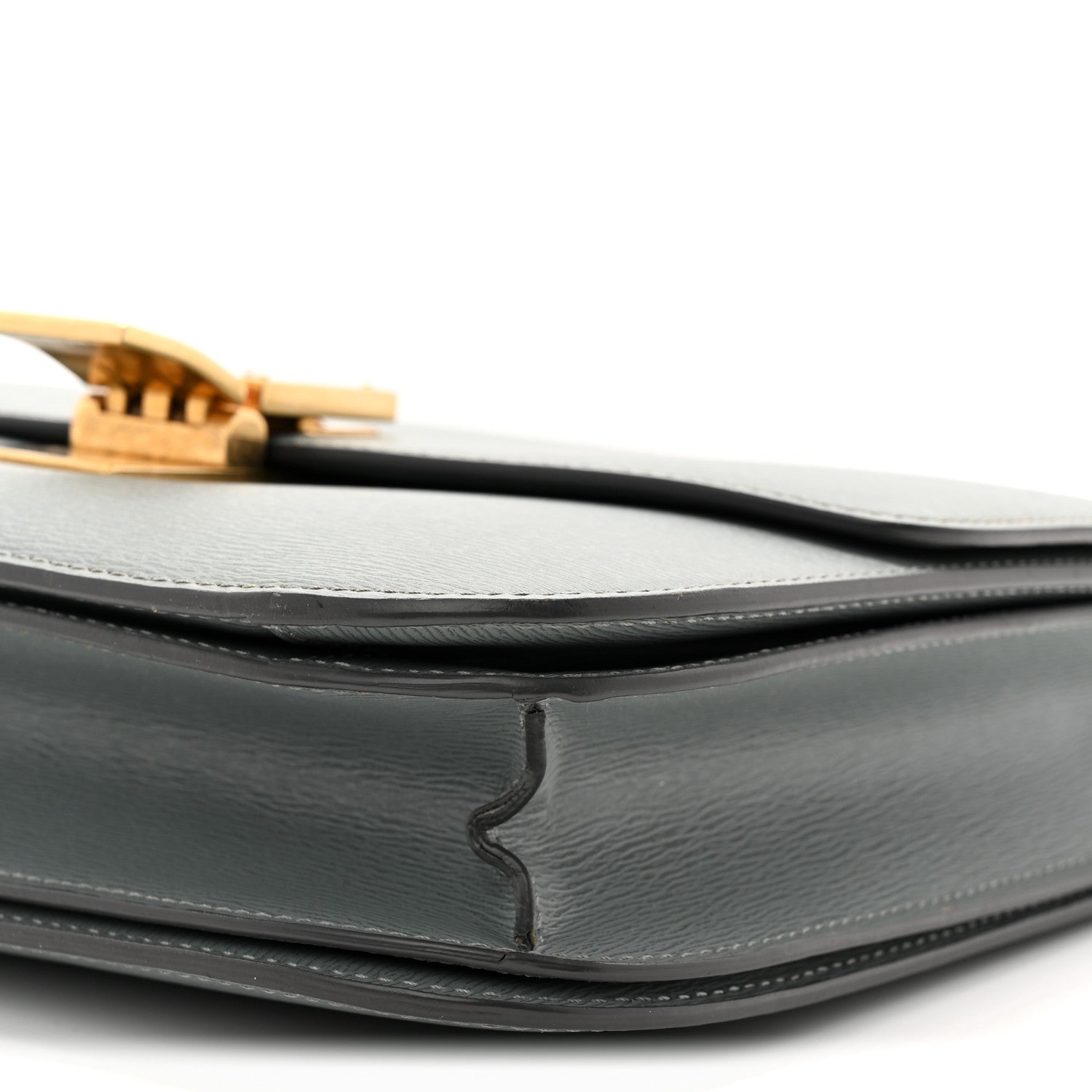 Liege Calfskin Medium Classic Box Flap Bag Storm