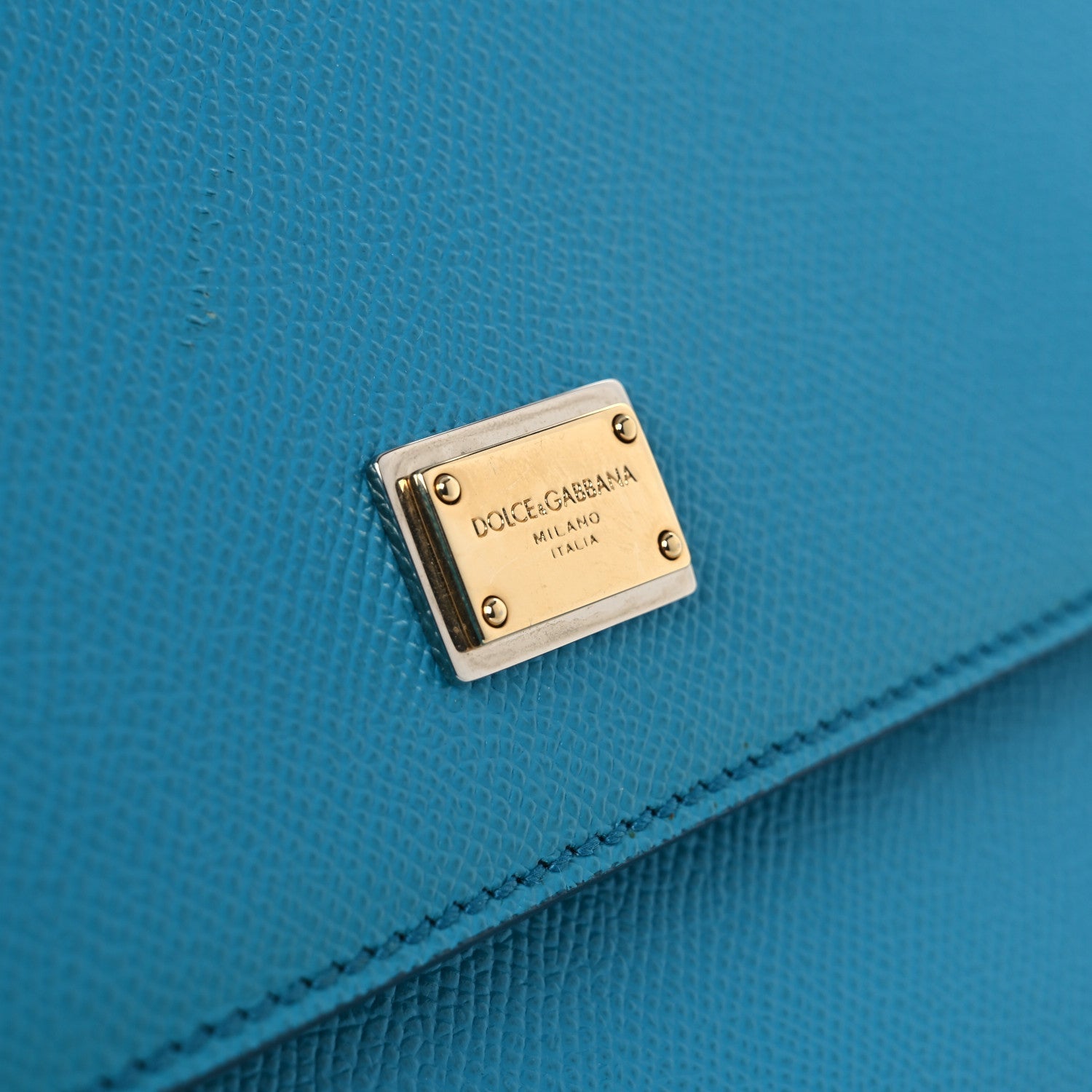 Dauphine Calfskin Medium Miss Sicily Satchel Blue
