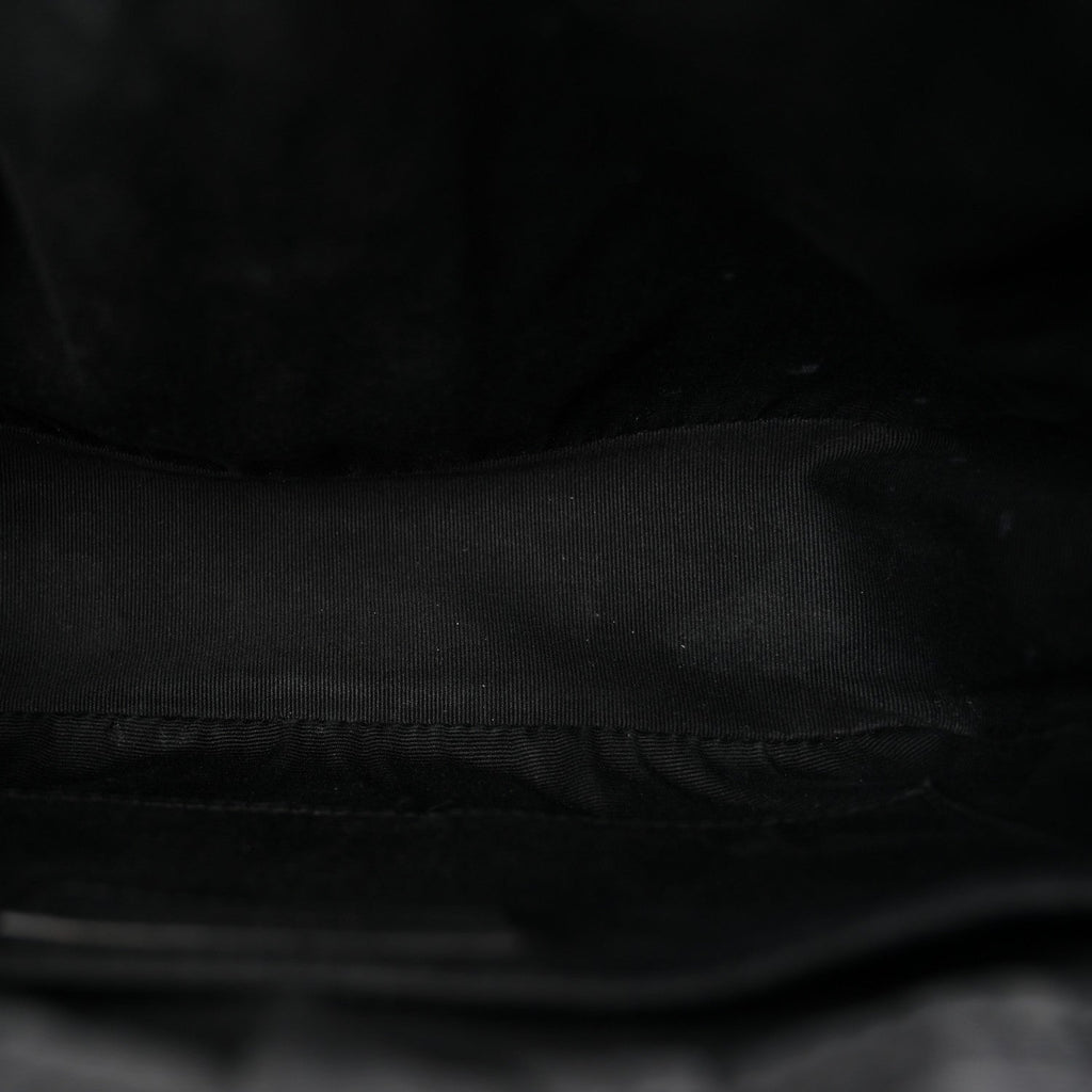 Calfskin Matelasse Monogram Lou Camera Bag Black