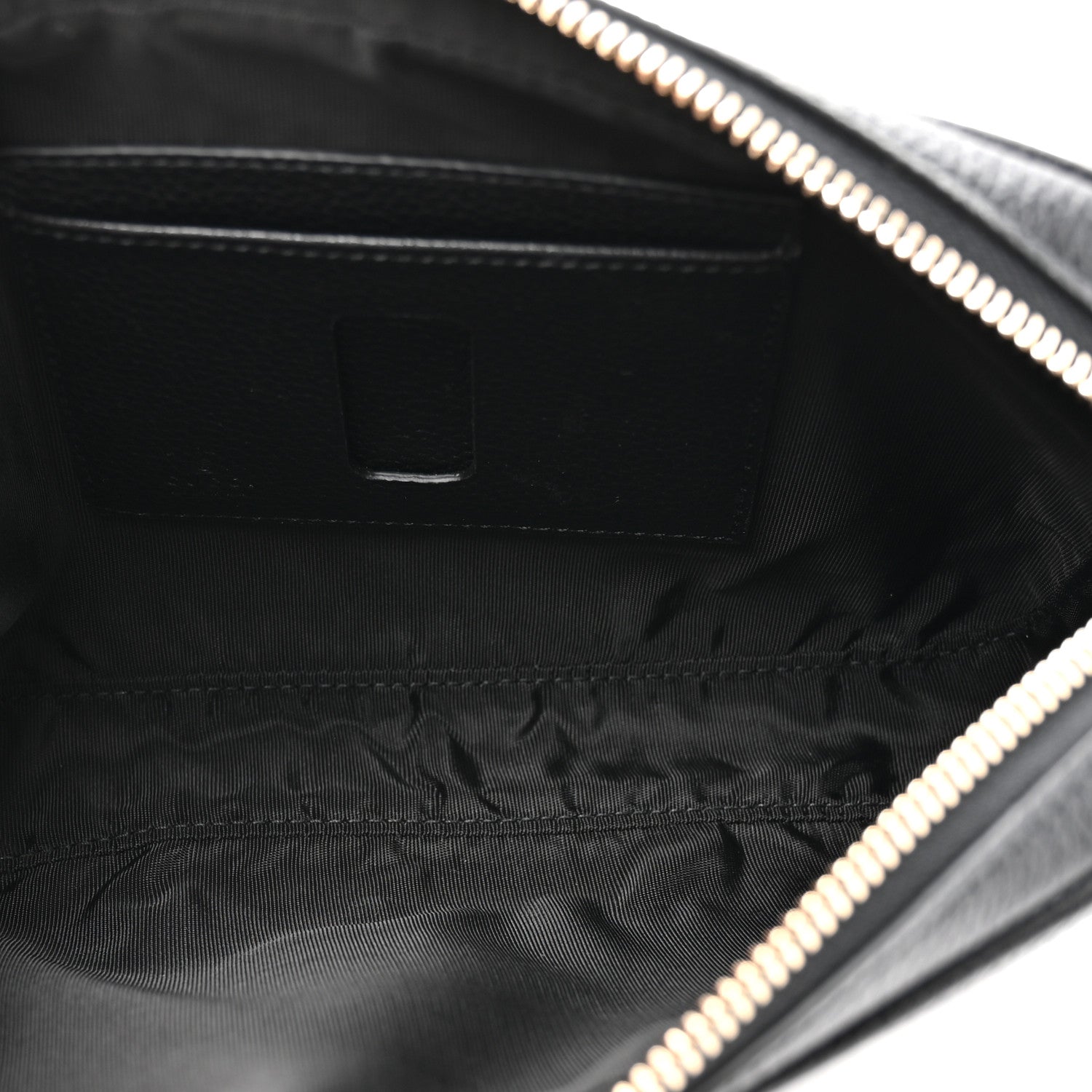 Pebbled Calfskin Shoulder Bag  Black
