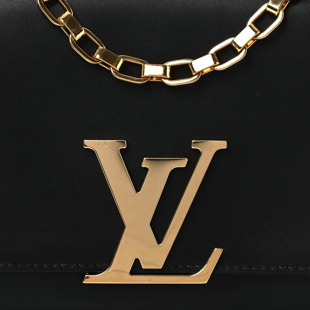 Calfskin Chain Louise MM Black