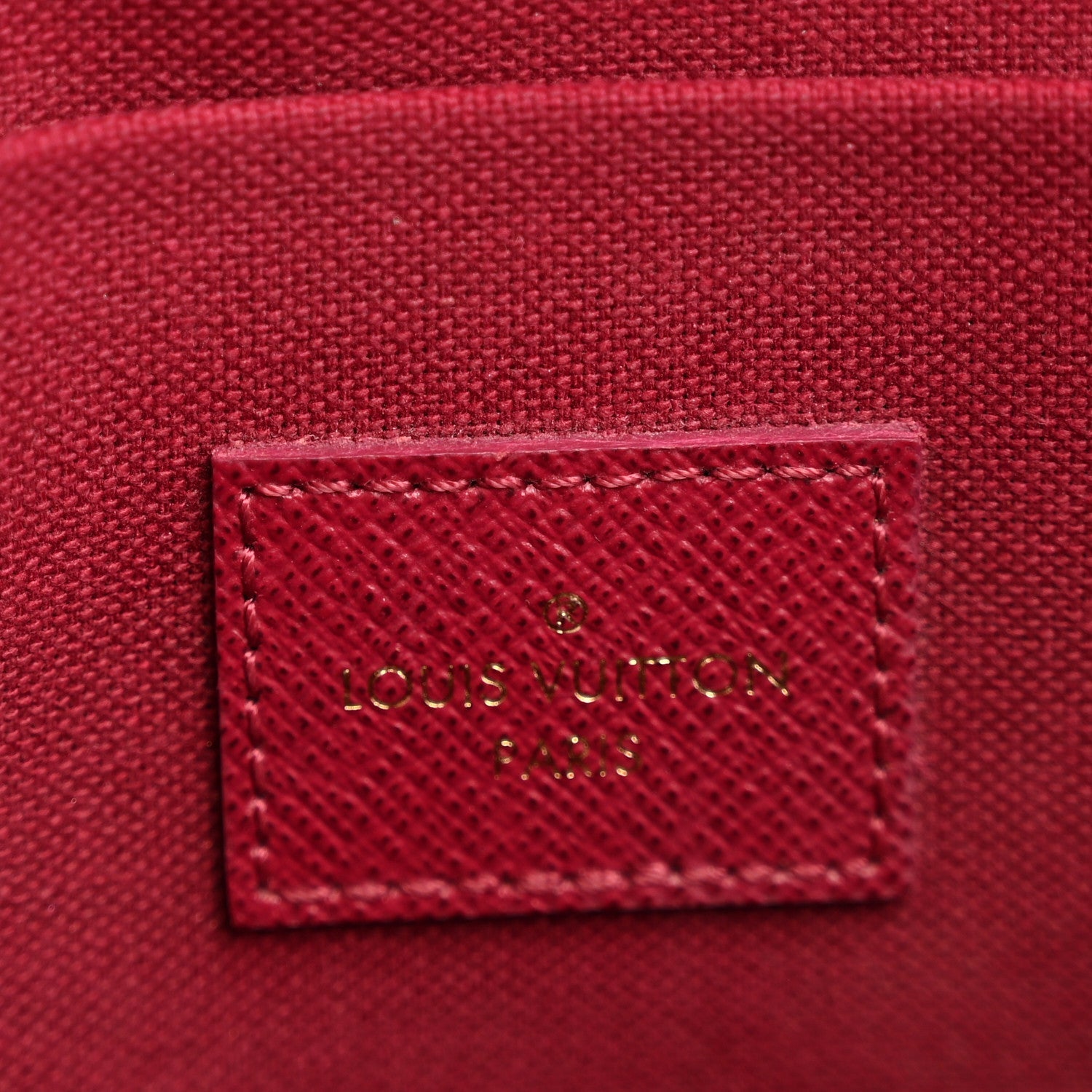 Monogram Pochette Felicie Chain Wallet Fuchsia