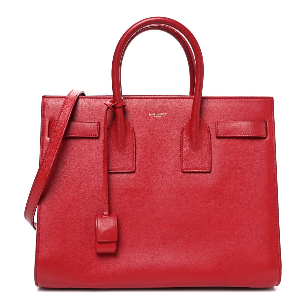 Calfskin Small Sac De Jour Vermillion