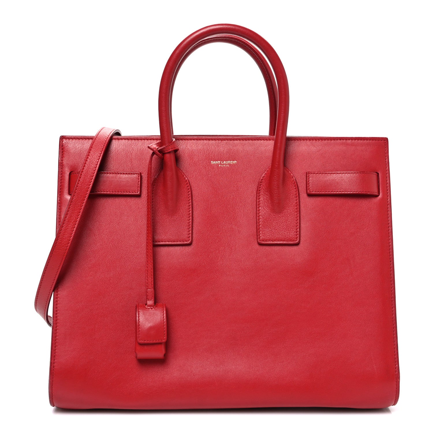 Calfskin Small Sac De Jour Vermillion