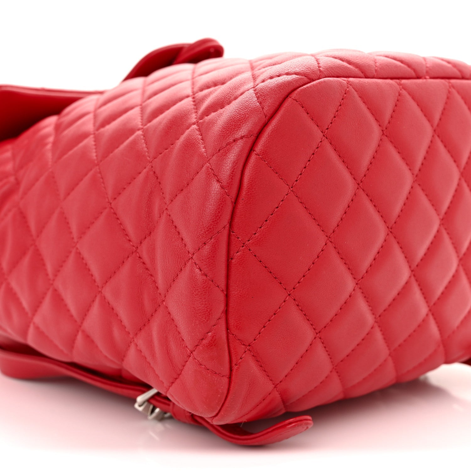 Lambskin Quilted Small Urban Spirit Backpack Red