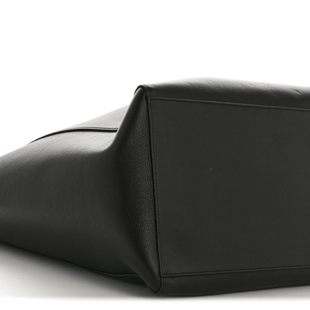 Smooth Calfskin Everyday East West Tote Bag Black