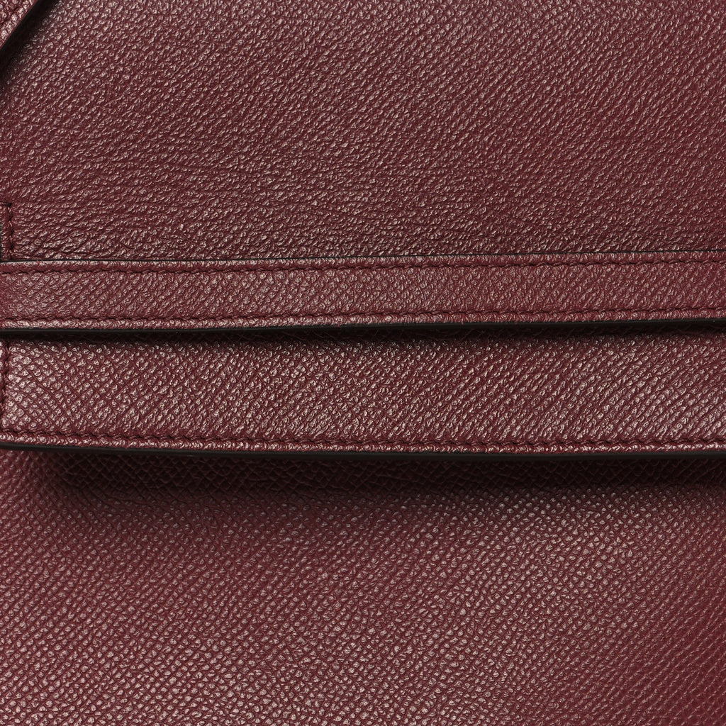 Grained Calfskin Micro Belt Bag Plum